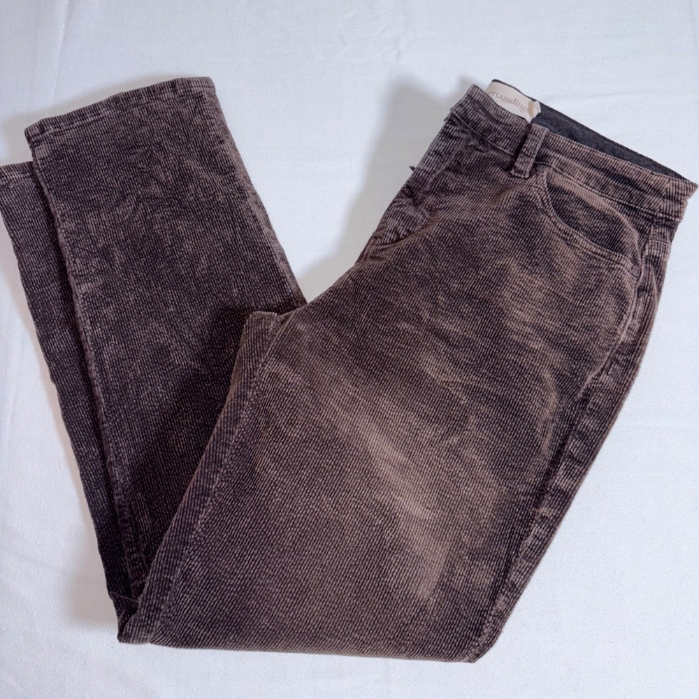 Soft Surroundings Corduroy Pants 10 Brown Excellent Straight Leg Mid Rise 2EX71
